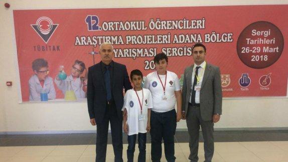 Düziçi Atatürk Ortaokulu TÜBİTAK Ortaokullar Arası Yarışmada Bölge Finalinde 