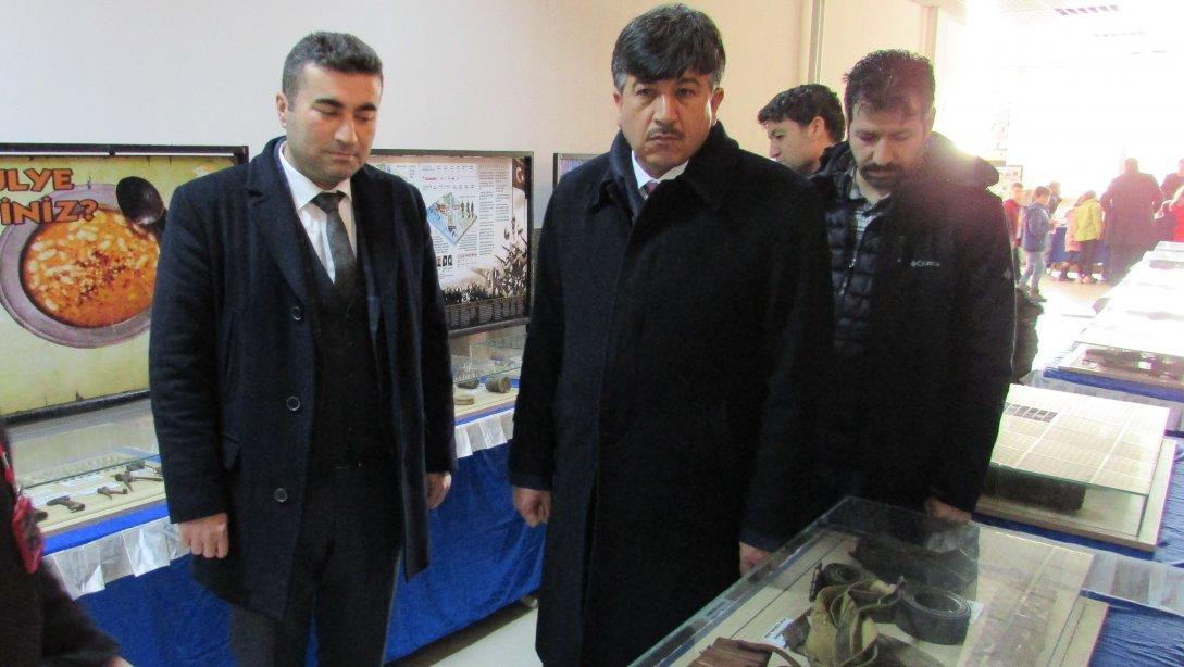 Bahçe Belediye Başkanı İbrahim BAZ Çanakkale Savaşı Gezici Müzesini Ziyaret Etti.