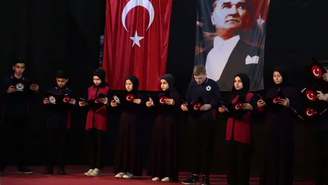  İlçemizde 12 Mart İstiklal Marşının Kabulü ve Mehmet Akif Ersoy'u Anma Programı